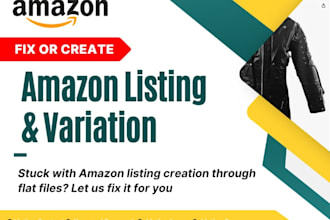 fix listing variation issue or amazon listing issues on fba