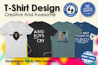 do simple and trendy t shirt design