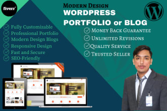 build a modern, attractive wordpress portfolio or blog