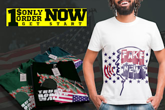 do amazing trump tshirt design with graphics