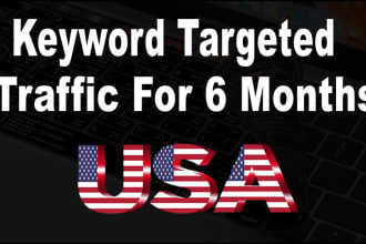 give 6 months unlimited  real USA organic google web traffic