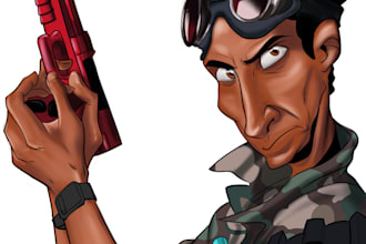 draw a unique cartoon style