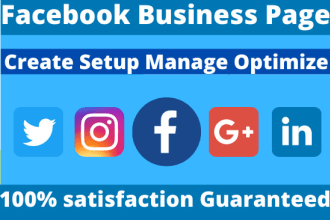 create,design and optimize facebook business page