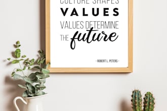 design a black and white quote of your choice
