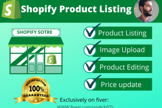 do product listing on amazon, ebay, and shopify