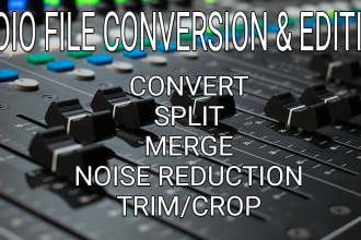 edit audio book, podcast and other audio files to your needs