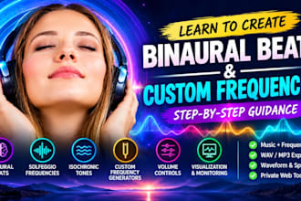 teach you how to create binaural beats and all frequencies