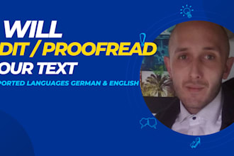 ghostwrite a perfect text or proofread your text
