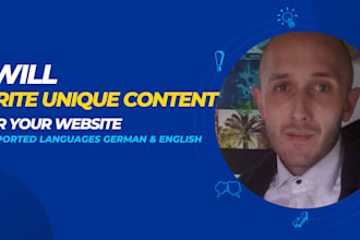 write unique content for your website