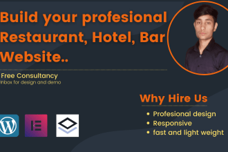 create a beautiful restaurant, hotel, cafe, bar website