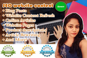 write SEO website content writings, blog posts, and articles