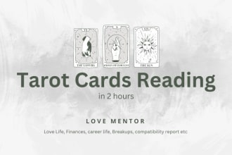 do a tarot cards love reading in 2 hrs