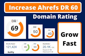 increase domain rating ahrefs DR by SEO dofollow backlinks
