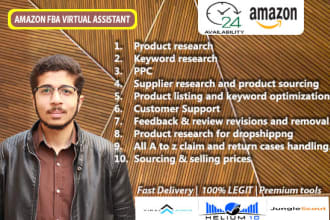 be your expert amazon virtual assistant , listing ranking ppc expert VA
