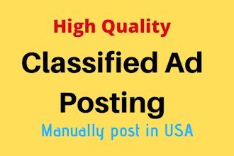 do classified ads posting for your business