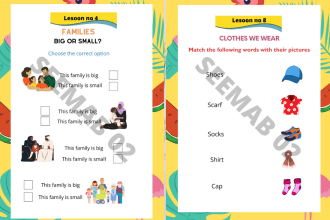design worksheet story and colouring books for kids