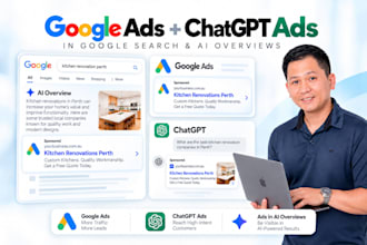 be setup, manage, optimize google ads, ai overview and chatgpt