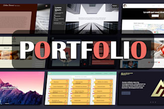 créer pour vous un portfolio ou un site vitrine