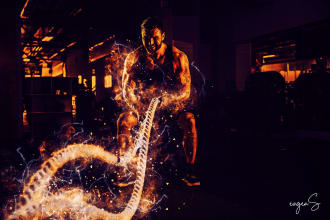 transform your photo into a fire effect