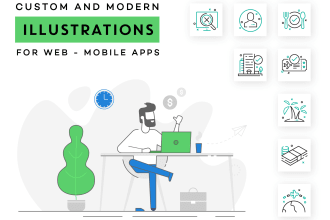 design flat line icons set for web mobile in 24hrs