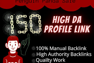 build 150 high authority profile backlink