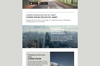 do an HTML email for your digital marketing campaign, newsletter or whatever