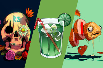 create a cartoon illustration