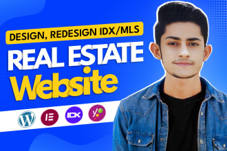 do SEO optimized real estate idx mls agent website or landing page