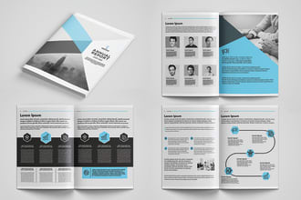 design corporate brochure, company profile, media kit