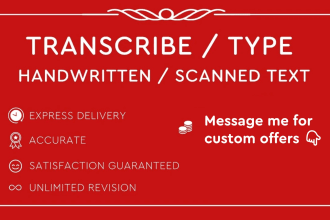 type handwritten or scanned english text from image or pdf