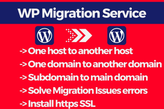 transfer, move, migrate wordpress website or backup website