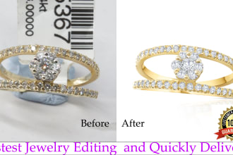 do jewelry retouching , amazon product retouching,background remove