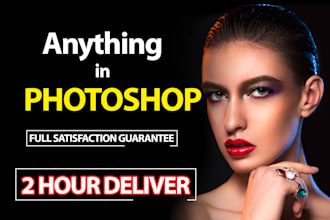 do photoshop editing, retouching, image resize, background remove