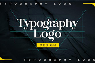 design a clean, modern and minimalist typography logo design