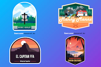 make premium traveling, adventure, nature and outdoor logo