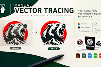 vectorize your logo into a complete, print ready brand asset system