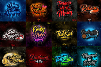 design a nice handwriting graffiti logo for your brand