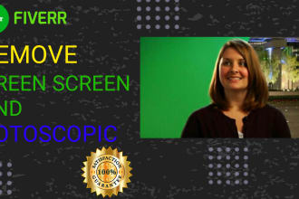 remove green and blue screen and do rotoscopic