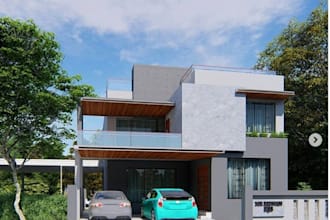 design modern exterior, rendering and animation