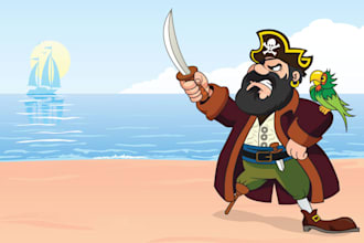 draw you any vector cartoon character design