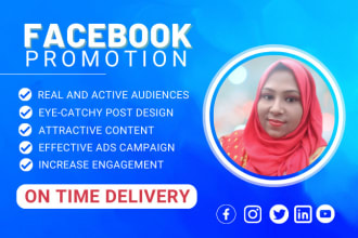 do organic facebook promotion for your business or service