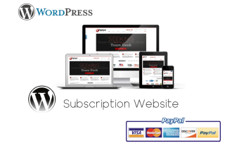 create a wordpress subscription website