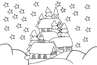 illustrate 30 images for coloring book pages
