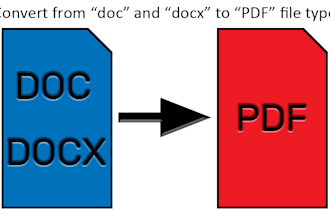 convert your doc or docx file to a pdf file