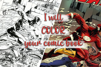 professionally color your comic book pages