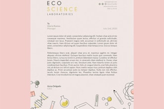 letter head and envelope design