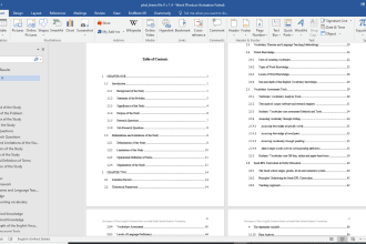 create a table of content of your docx file