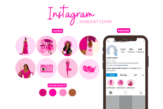 design custom unique instagram highlight cover