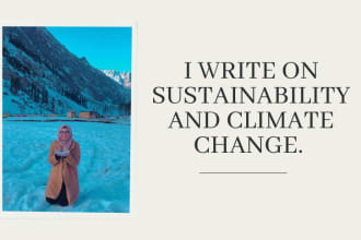 write content on environment, nature, and sustainability