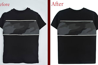 retouching your product and remove background